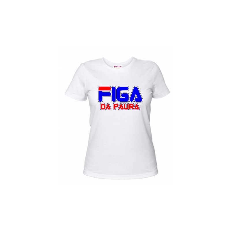 t-shirt uomo o donna con scritta figa