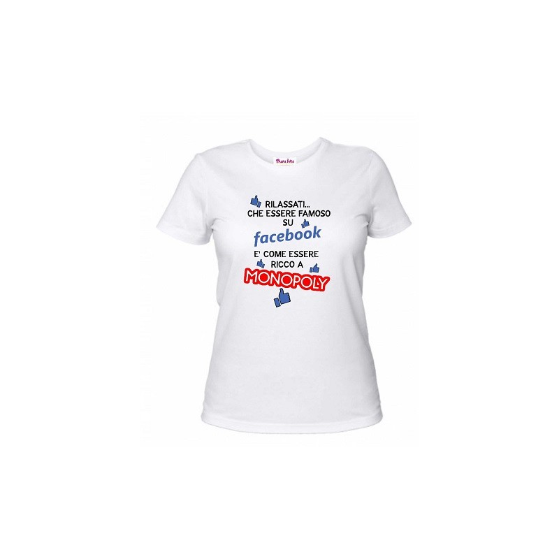 t-shirt uomo o donna con scritta monopoly