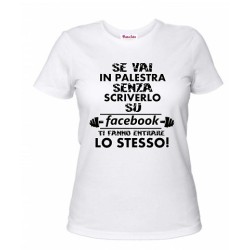 t-shirt uomo o donna con scritta palestra