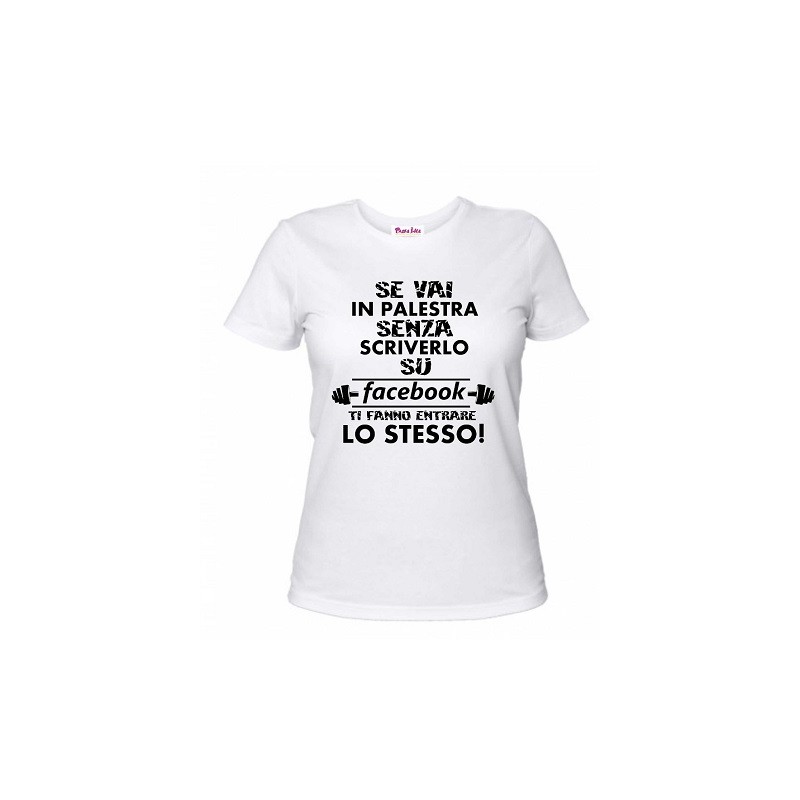 t-shirt uomo o donna con scritta palestra