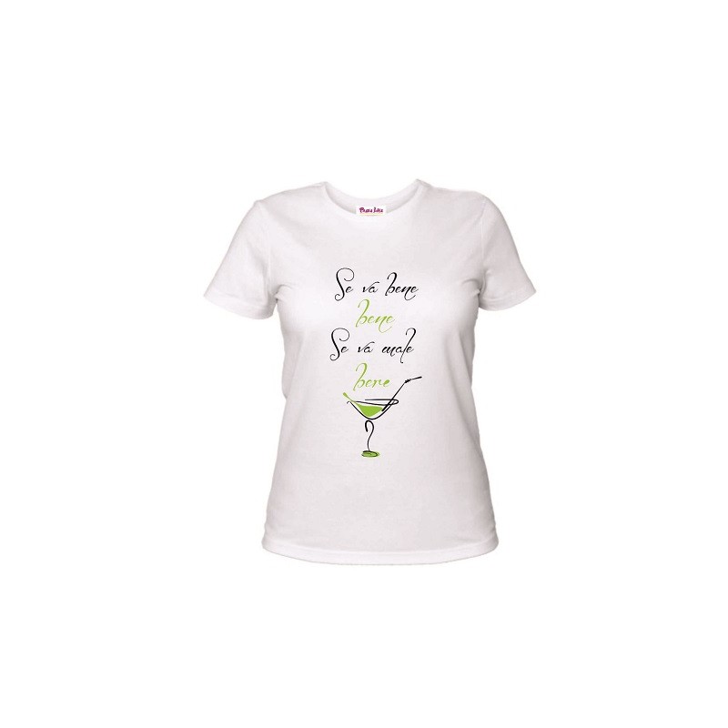 t-shirt uomo o donna con scritta se va bene