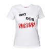 t-shirt uomo o donna con scritta stress