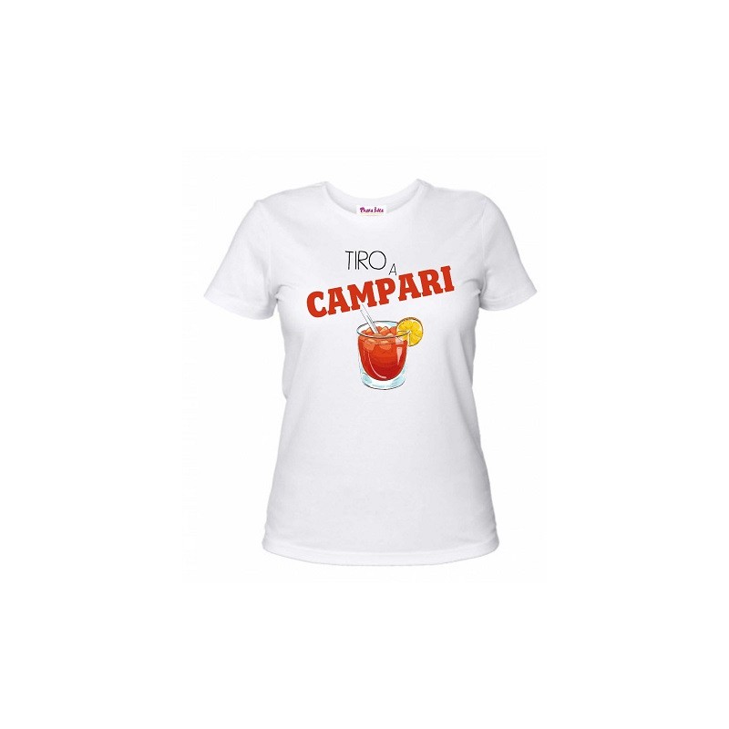 t-shirt uomo o donna con scritta tiro a campare