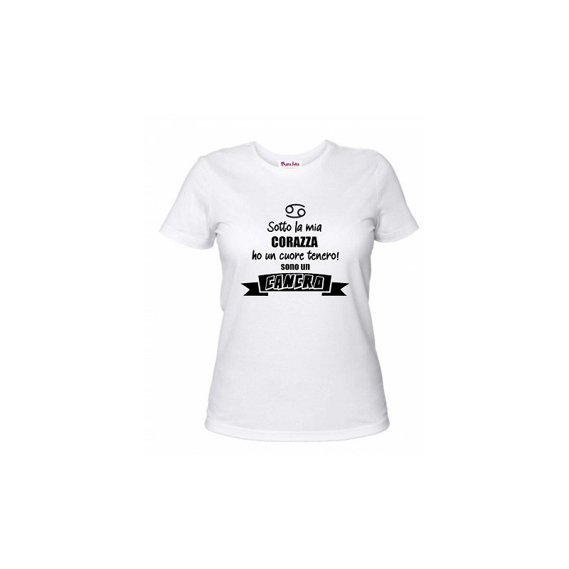 t-shirt uomo o donna segno cancro