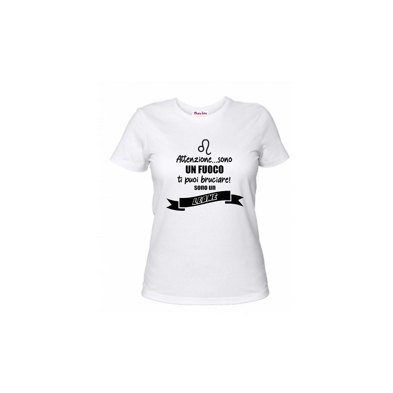 t-shirt uomo o donna segno leone