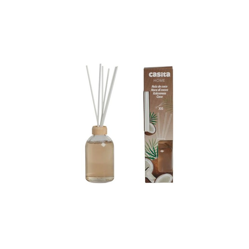 Diffusore 6 aste 100ml Fragranza Cocco