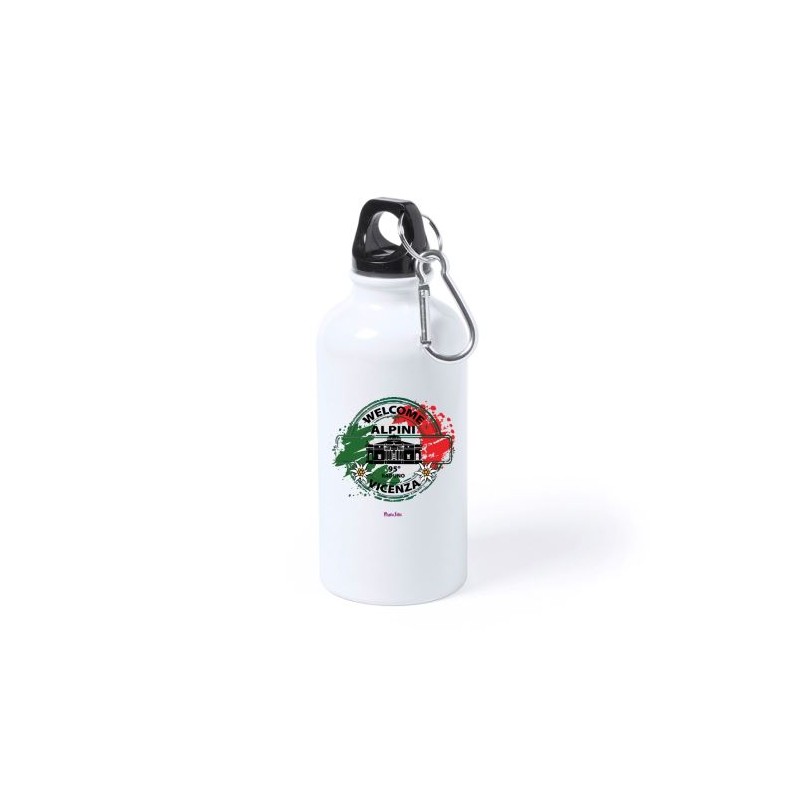 Borraccia in alluminio 750 ml con stampa welcome alpini vicenza