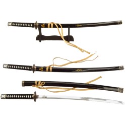 Katana Kill Bill lama acciaio cm. 105 + stand legno