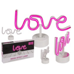 Lampada neon Love in plastica, 32 x 12 cm