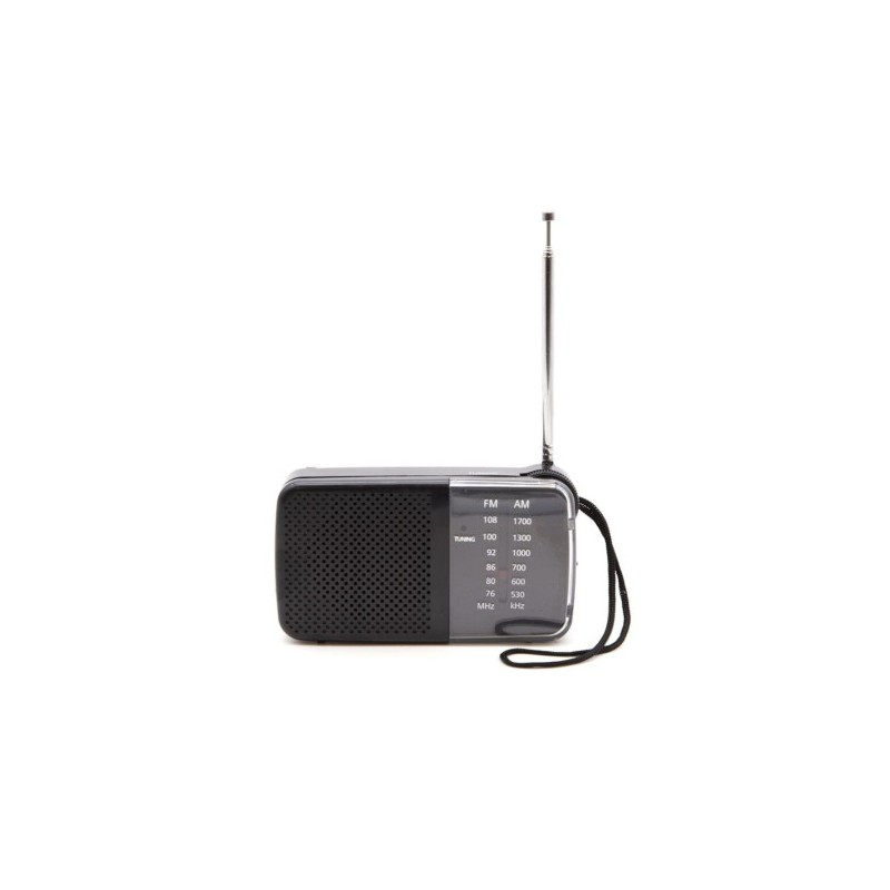 Radio portatile con presa per cuffie  am/fm dimensioni 12,1x3,3x7cm hogi