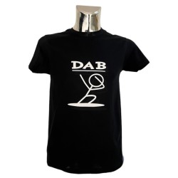 T-shirt in cotone con stampa dab