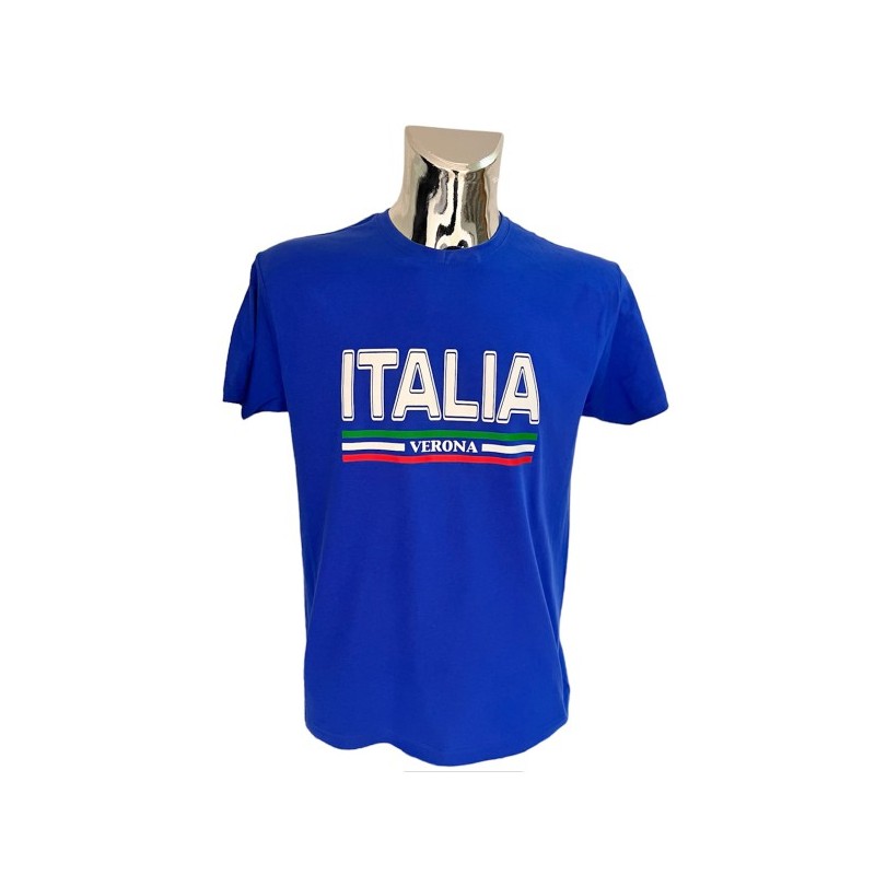 T-shirt in cotone con stampa Italia Verona