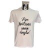 T-shirt in cotone con stampa per fortuna sono single