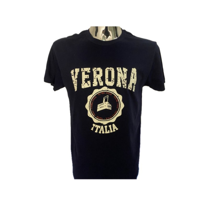 T-shirt in cotone con stampa Verona Italia