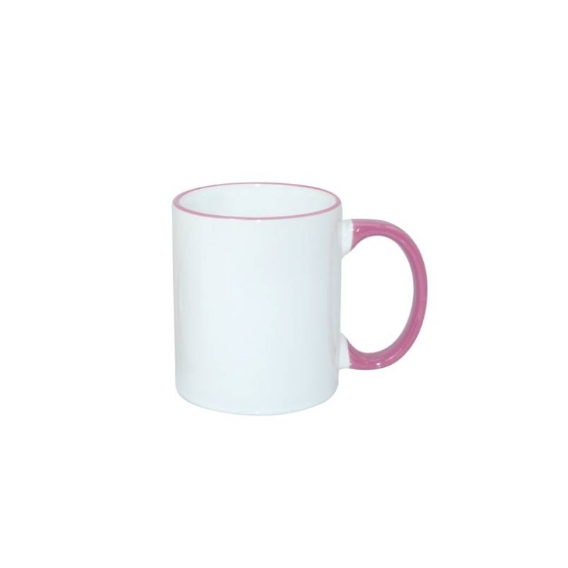 Tazza 330 ml con il manico rosa