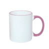 Tazza 330 ml con il manico rosa