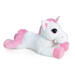 Unicorno bianco e rosa con...