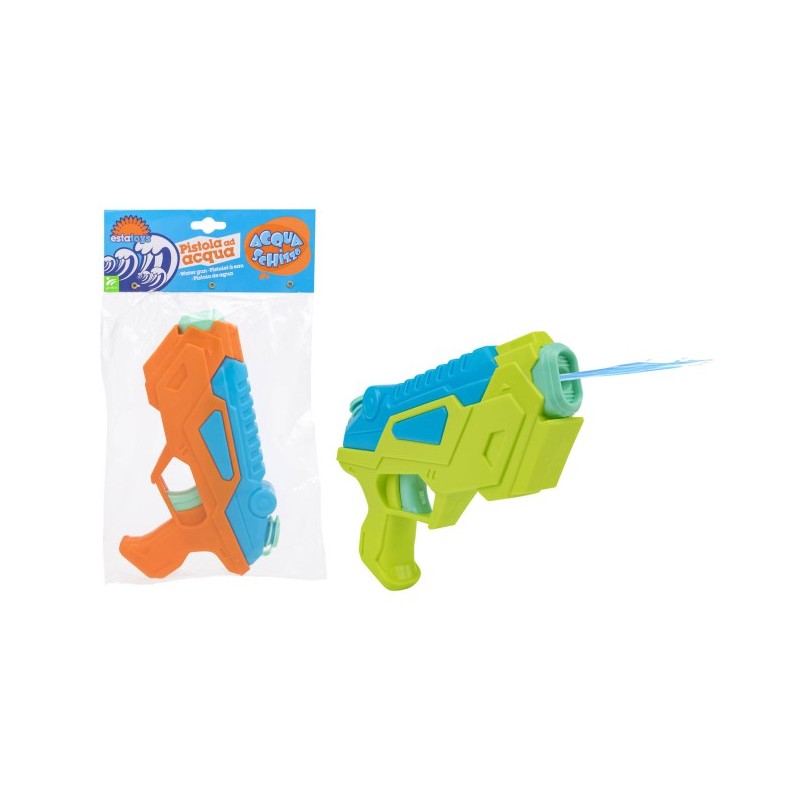 PISTOLA ACQUA SPRUZZO 23CM 2 COLORI