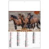 kit 100 calendari bimensili “Cavalli”. Testata pressofusa 6 fg. Carta patinata lucida 135 gr. Formato cm 33x48,8 personalizzati