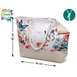 BORSE SPIAGGIA 54X36.5X14 CM FARFALLA