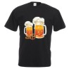 T-shirt maglietta in cotone con stampa birra oktoberfest