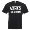 T-SHIRT Maglietta in cotone con stampa Vanso na birra!