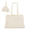 Borsa shopper in cotone con chiusura con coulisse cm 53x37