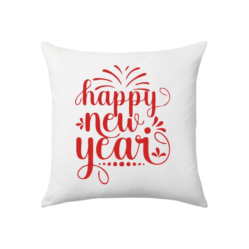 cuscino 40x40 con stampa happy new year capodanno