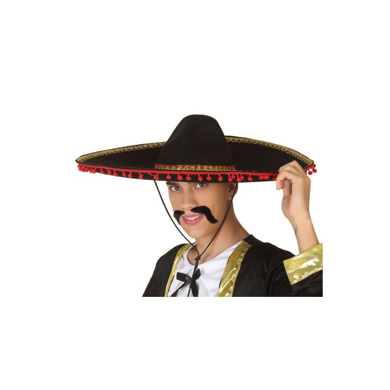 CAPELLO sombrero  MESSICANO 57 cm nero