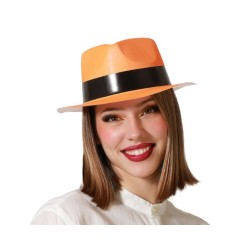 CAPPELLO PVC NEON ARANCIONE