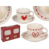 Nuovo set da caffè espresso in Bone China cuore