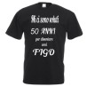 T-shirt maglietta con stampa per compleanno mi ci son voluti 50 anni per diventare cosi figo altre eta' disponibili