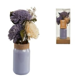 Bouquet floreale con vaso Lavende