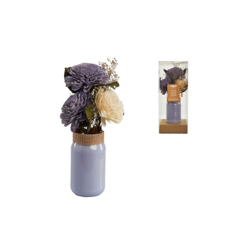 Bouquet floreale con vaso Lavende