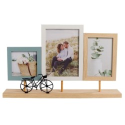 Cornice multifoto 3 viste+decorazione bicicletta