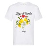 T-SHIRT IN COTONE CON STAMPA LIMONI LAGO DI GARDA